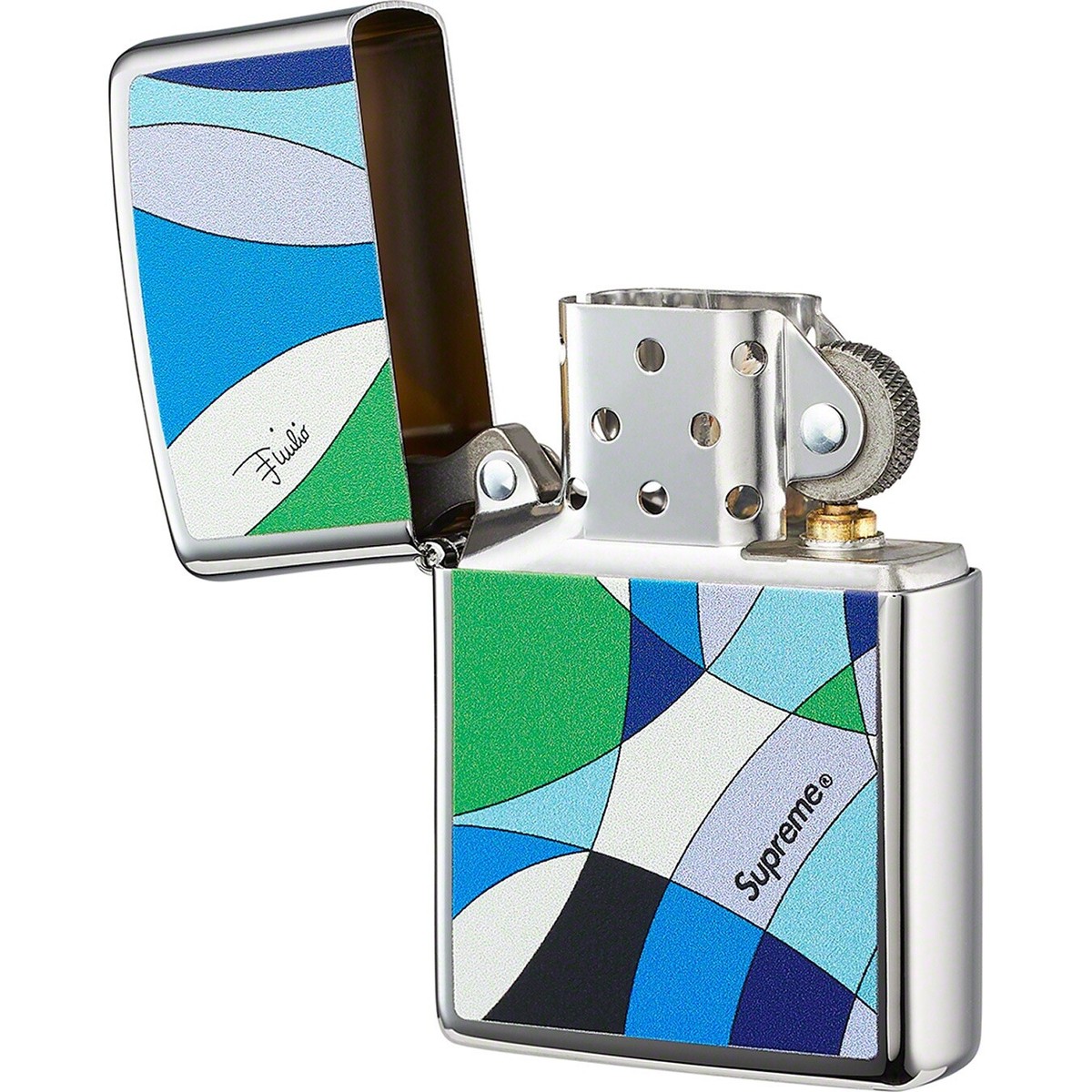 SUPREME EMILIO PUCCI ZIPPO BLUE SS21 - Brand New, Sealed | eBay