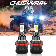 3 PINS LED Headlight Bulb 6000K 35W For Honda Foreman Rubicon 500 Rancher 420
