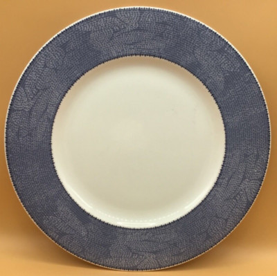CALVIN KLEIN BLUE STENCIL BONE CHINA DINNER PLATE - 2 AVAILABLE | eBay