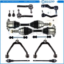 Front Control Arm Suspension Kits + CV Axle Shaft For 1999-2006 GMC Sierra 1500