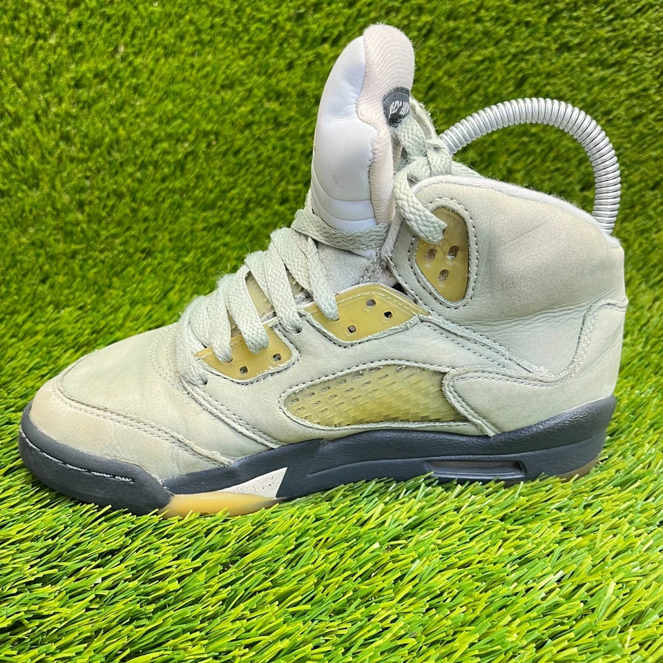 Nike Air Jordan 5 Retro Jade Horizon Niños Talla 3.5Y Zapatos de Baloncesto Tenis Foto 2 de 4