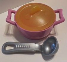 FISHER PRICE MATTEL PRETEND PLAY KITCHEN FUN SOUP COOKING FOOD DISHES POTS LOT