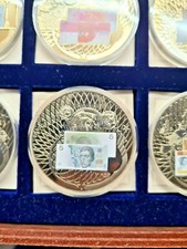 Medaille Euro Entwurf 50 mm 54 g Neu Silber PP Spiegelglanz 5 Euro 2004 Europa
