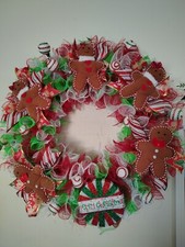 Homemade Gingerbread Xmas Wreath
