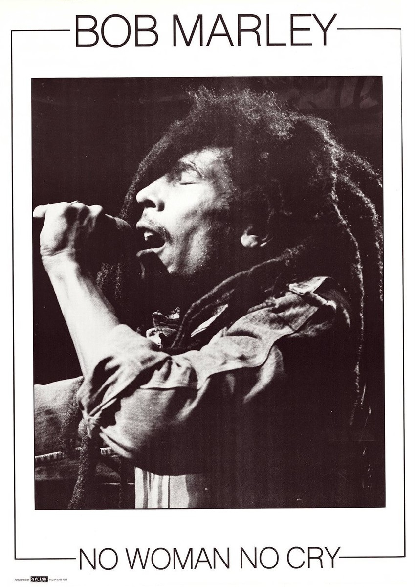Vintage Bob Marley No Woman No Cry Poster 35 x 25 | eBay