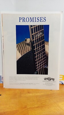 RAINSONG GUITAR 1999 PRINT AD 11 X 8.5...  498