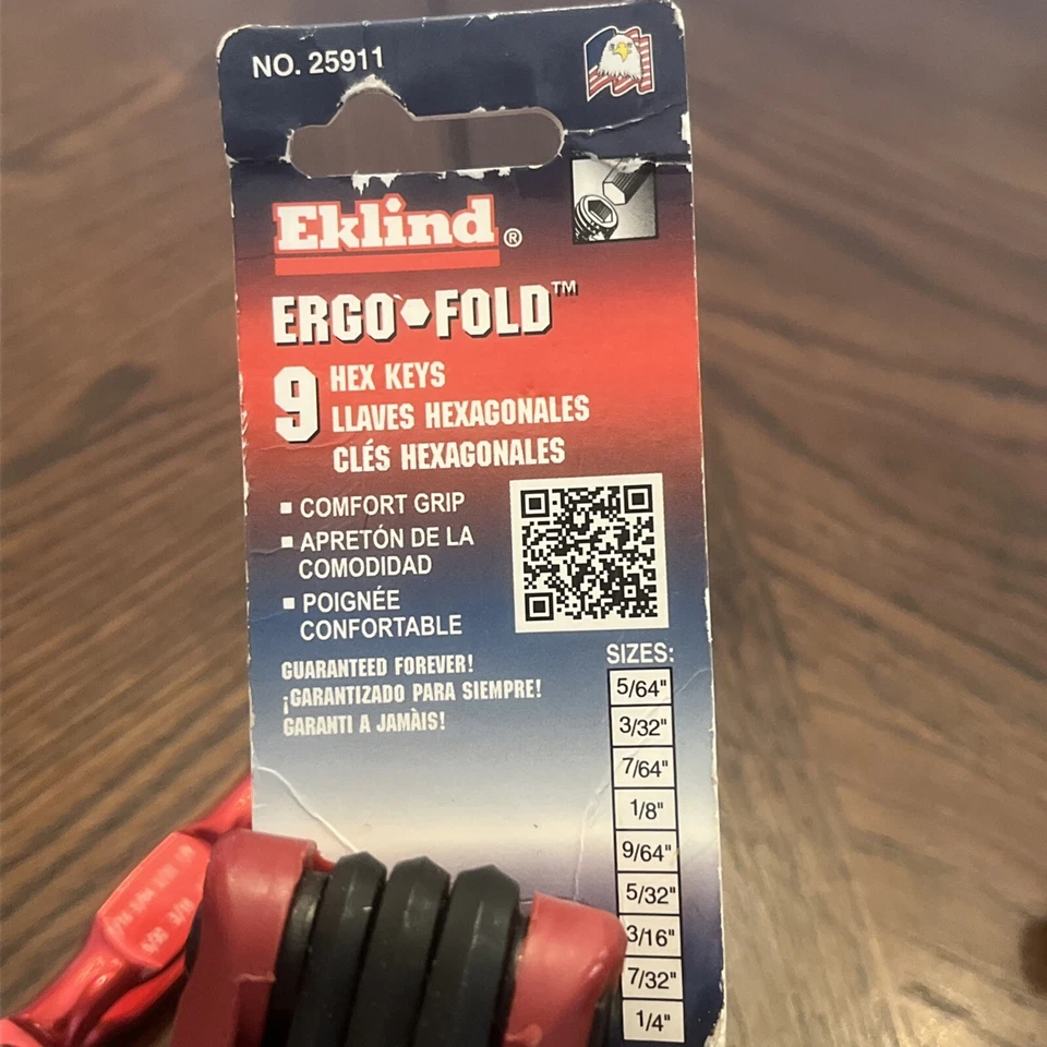 Elkind Ergo Fold Hex Keys Plus Ball End Keys By Pittsburgh, Three Sets - Image 2 of 4