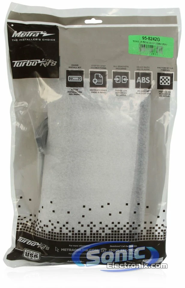 Kit de tablero de instalación doble DIN Metra 95-8242G para vehículos Toyota Rav4 2013-up Foto 3 de 3