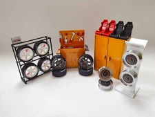 1/18 Diorama Workshop Repair Props Set Model Car Garage Repair Tools Scene Model