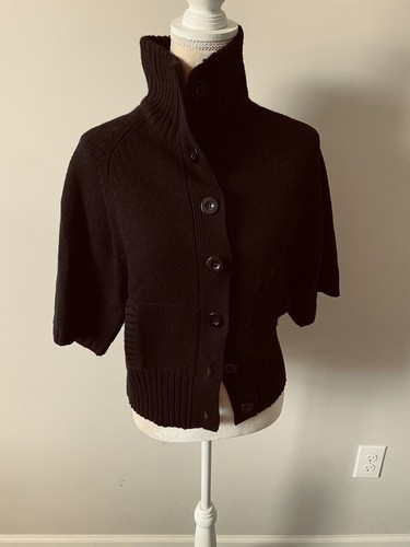 Primark Atmosphere Black Dolman Sleeve Cropped Sweater Size Medium M* - Picture 4 of 6