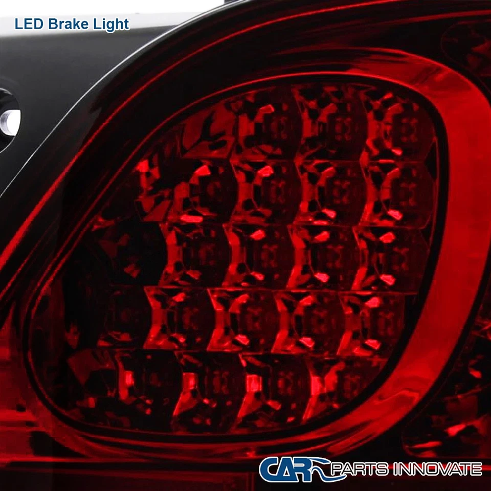 Fits 98-05 Lexus GS300 400 430 Rear Red Clear LED Tail Lights+Trunk Lamps 4PC - Image 3 of 4