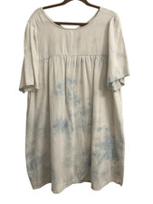 Old Navy Tie dye Chambray Flare Sleeve Dress size XL boho beach relaxed