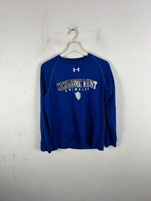 Under Armour sweat col rond bleu royal manches longues sport natation taille M - Photo 1/4