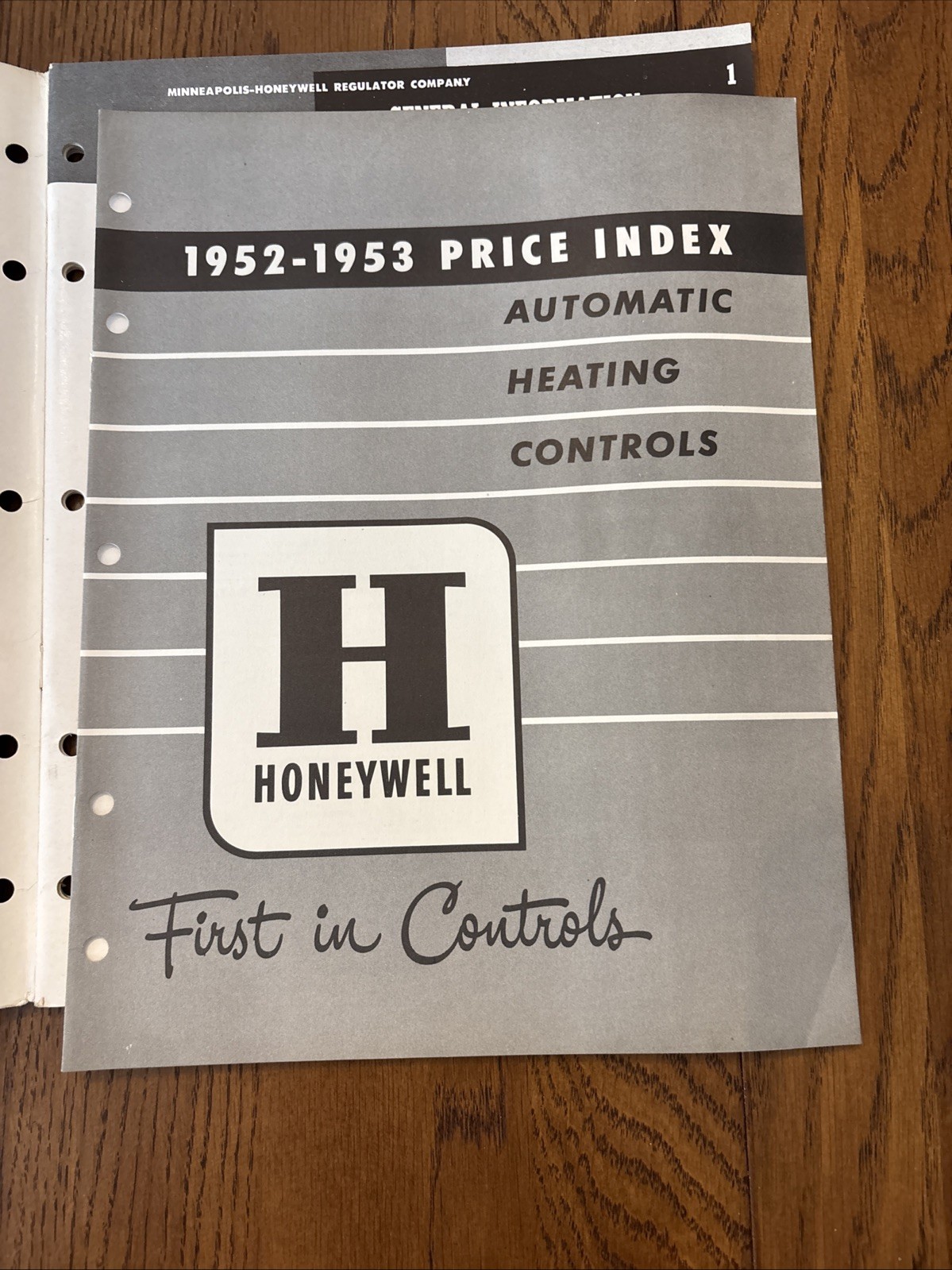 Vintage Honeywell 1952-1953 Catalog Automatic Heating Controls Advertising *READ