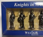 Westair Knights in Armor 10145 1972 Pewter Figures Tower London New Sealed Box — photo 7