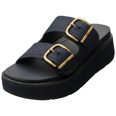 FitFlop GEN-FF TWO BAR Damen Slide Sandalen Dunkel Denim - 42 EU