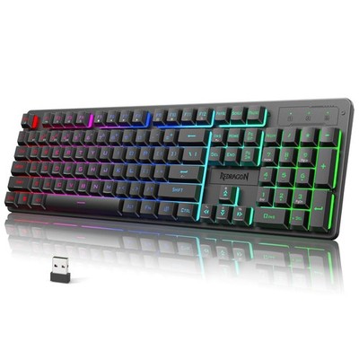 Wireless RGB Mechanical Gaming Keyboard with Tri-Mode Connectivity and Battery