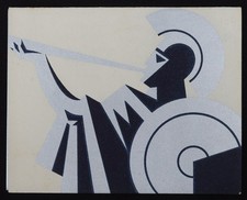 Volantino pubblicitario STRIFALBOS stampa display pubblicitario Art Deco