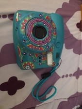 Instax Mini 9 Fuji Film Instant Camera Ice Blue Teal with Strap