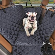 Dog Car Seat Cover for Back Seat Mesh Window Safety Belt 100 Waterproo...