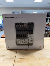Behringer Xenyx Q120 USB 8 Channel Mixer with USB  Power cords