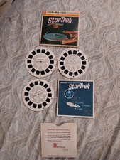 VTG GAF 1968 B499 Star Trek ViewMaster The Omega Glory 3 Reels 21 Pics w/Book VG