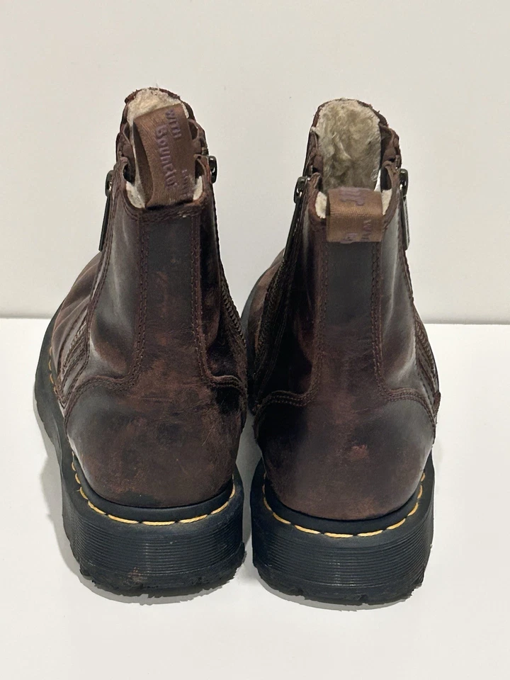 Dr. Martens 2976 Alyson Zip Chelsea Boots Brown Leather Womens Size US 5 EU 36 - Image 4 of 4