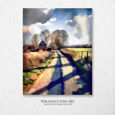 The Path Home Summer Country Farm Landscape Painting Wall Art Dcor Print