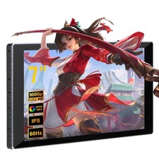 7 inch Portable Monitor 1080P FHD 60Hz Mini Pocket Touchscreen Display USB C ...