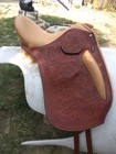 New leather dressage saddle