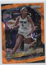 2025 Panini Prizm WNBA Orange Ice Prizm Angel Reese #92 1v24