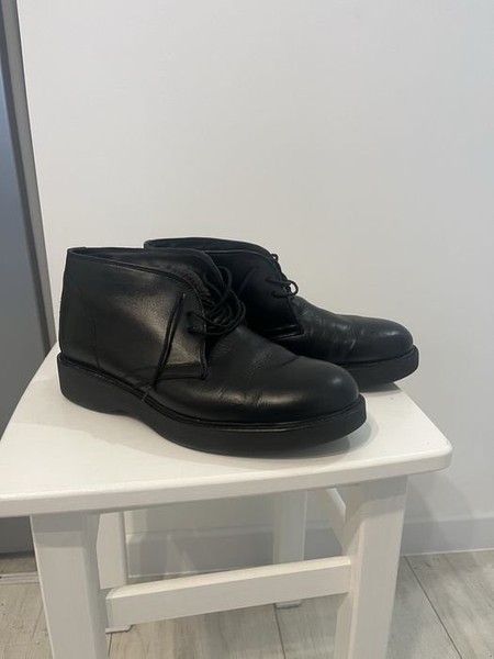 Men Baldinini Boots Black Leather 42