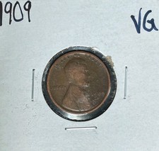 1909-P LINCOLN WHEAT CENT VG NICE COIN