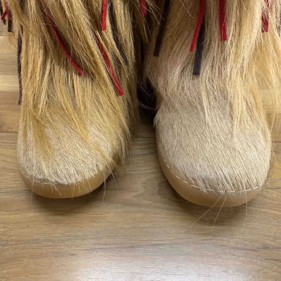 Botas altas PAJAR Canadá pelo de cabra piel mujer EU 37 US 6.5 tostadas media pantorrilla Foto 4 de 4