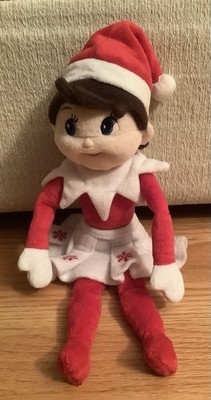 Elf on the Shelf Girl Plush Doll-Removable Skirt-Blue Eyes-Christmas-2005-14 