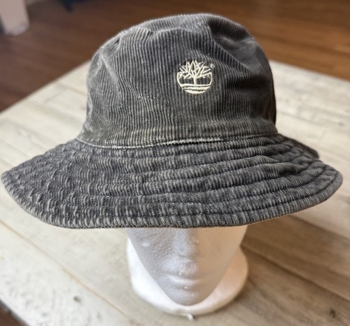 VTG TIMBERLAND Corderoy Bucket Hat Reversible Khaki Brown Size M/L