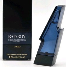 Carolina Herrera BAD BOY COBALT Mens Eau de Parfum Electrique Mini Travel .27 oz