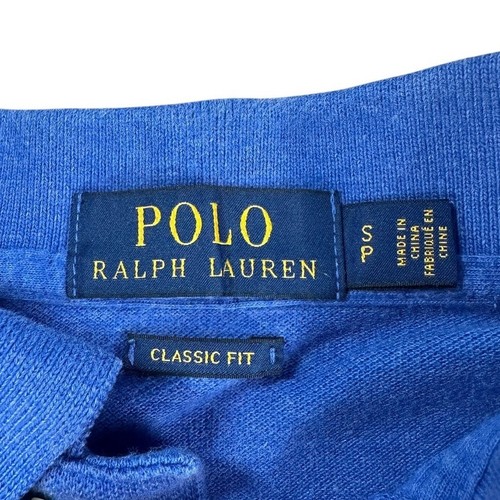 Polo Ralph Lauren uomo vestibilità classica polo piqué blu arancione pony small - Foto 7 di 12