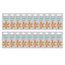 Power One Size 13 PR48 Zinc Air MF Hearing Aid Batteries (120 Pack)