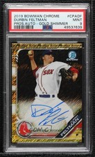 2019 Bowman Chrome HTA Gold Shimmer Refractor 37/50 Durbin Feltman Auto 0vg0