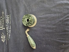 Phylrich 2 Func. Diverter Trim Satin Nickel And Green Marble 3PV338F-015