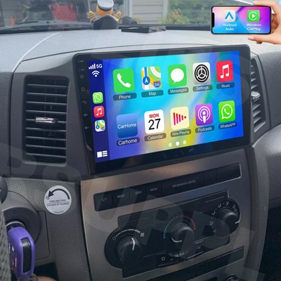 For 2004-2007 Jeep Grand Cherokee  Carplay Radio Android 14 GPS WIFI 64GB