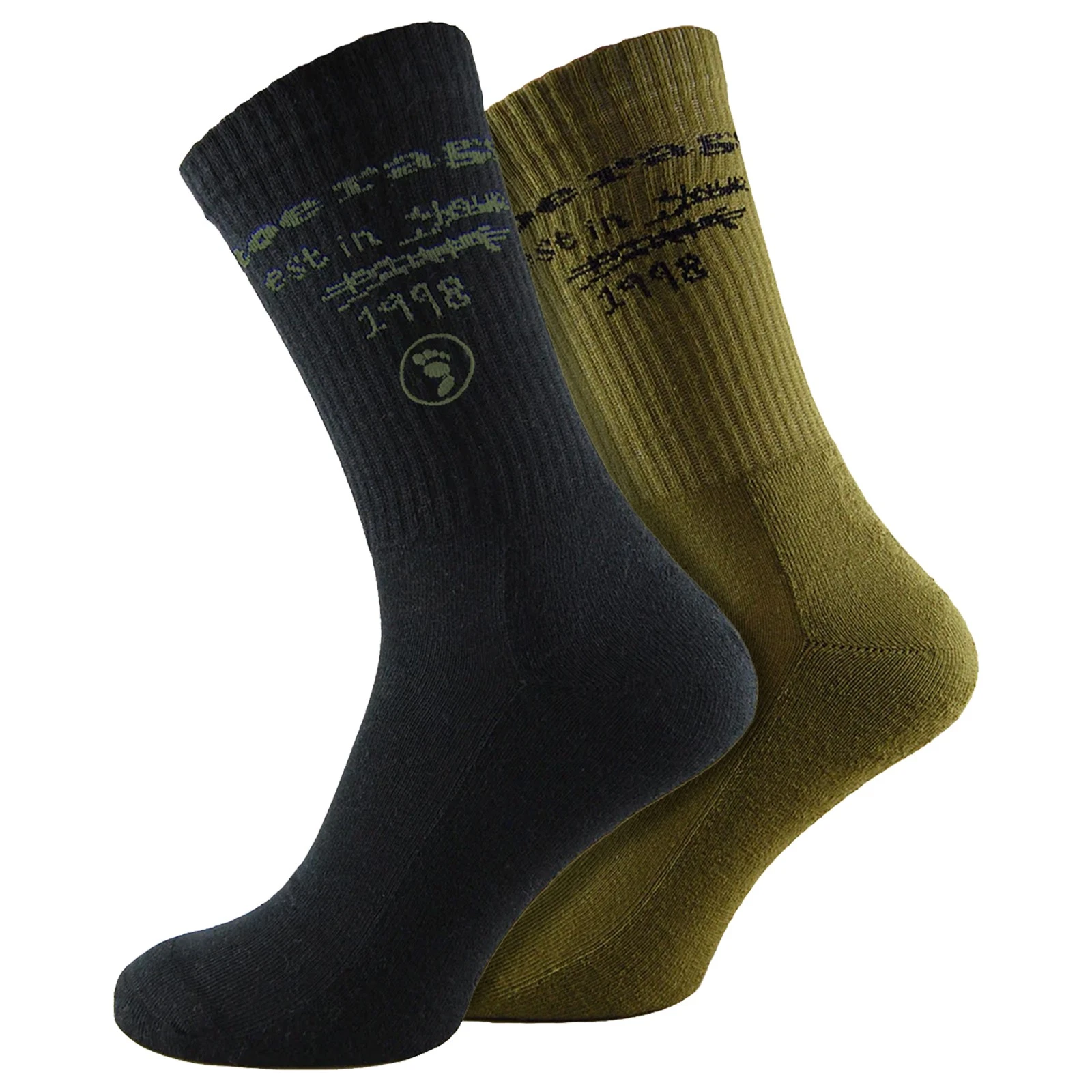 Mens Scribble Sport Socks by Toe Rags , 2 Pack Cotton Patterned Crew Socks