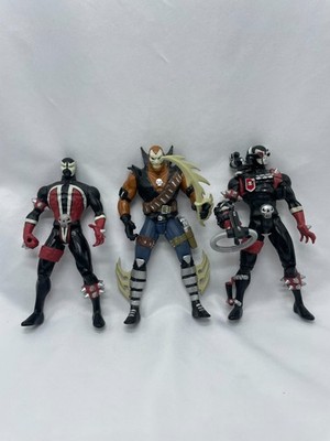 Lot of 3 1993-95 Todd s Toys Spawn Figures 6  - Youngblood, Medieval, Pilot