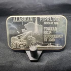 Alaskan Pipeline Silver 1oz Bar Vintage US Silver Corporation Serial# 1470