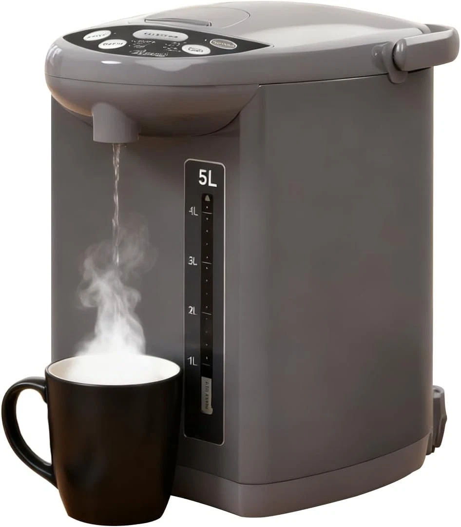 5L Stainless Steel Electric Water Boiler & Warmer - Gray Hot Water Dispenser