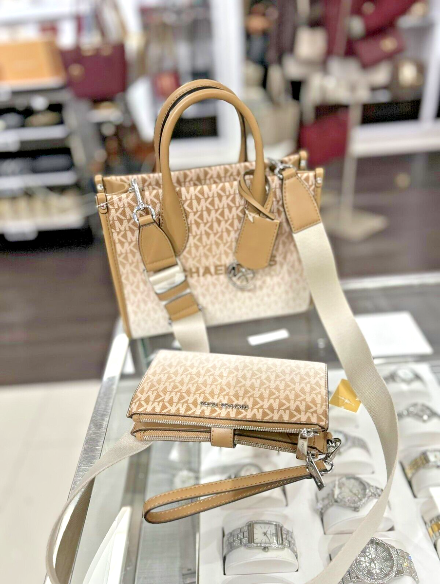 完売色★Michael Kors★MIRELLA SMALL SHOPPER XBODY Michael Kors Mirella Small Xbody Shopper Tote Bag & Double