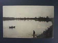 Howard Lake Minnesota MN Real Photo Postcard RPPC 1907 Antique
