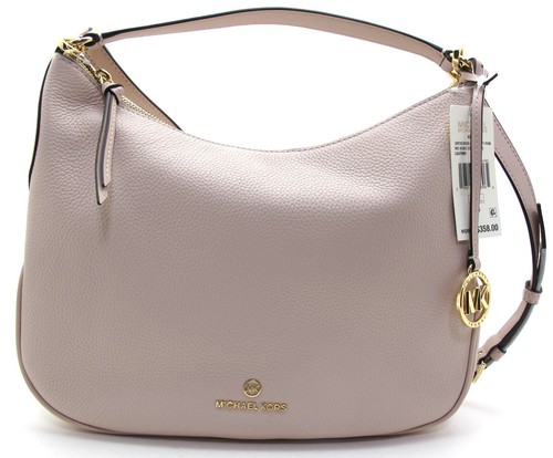 NUEVO MICHAEL KORS KELSEY Md Hobo Cuero Convertible Bandolera de Hombro Rosa Suave - Imagen 2 de 8