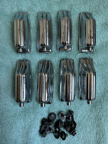 Lot of 8 Rogers Beavertail Vintage 70s Bass Drum Lugs + Screws Springs - Lot #8 - Picture 4 of 11